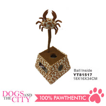Load image into Gallery viewer, DGZ KS001 Cat Spring Sisal Toy Crab/Fish/Shell 15x15x35cm