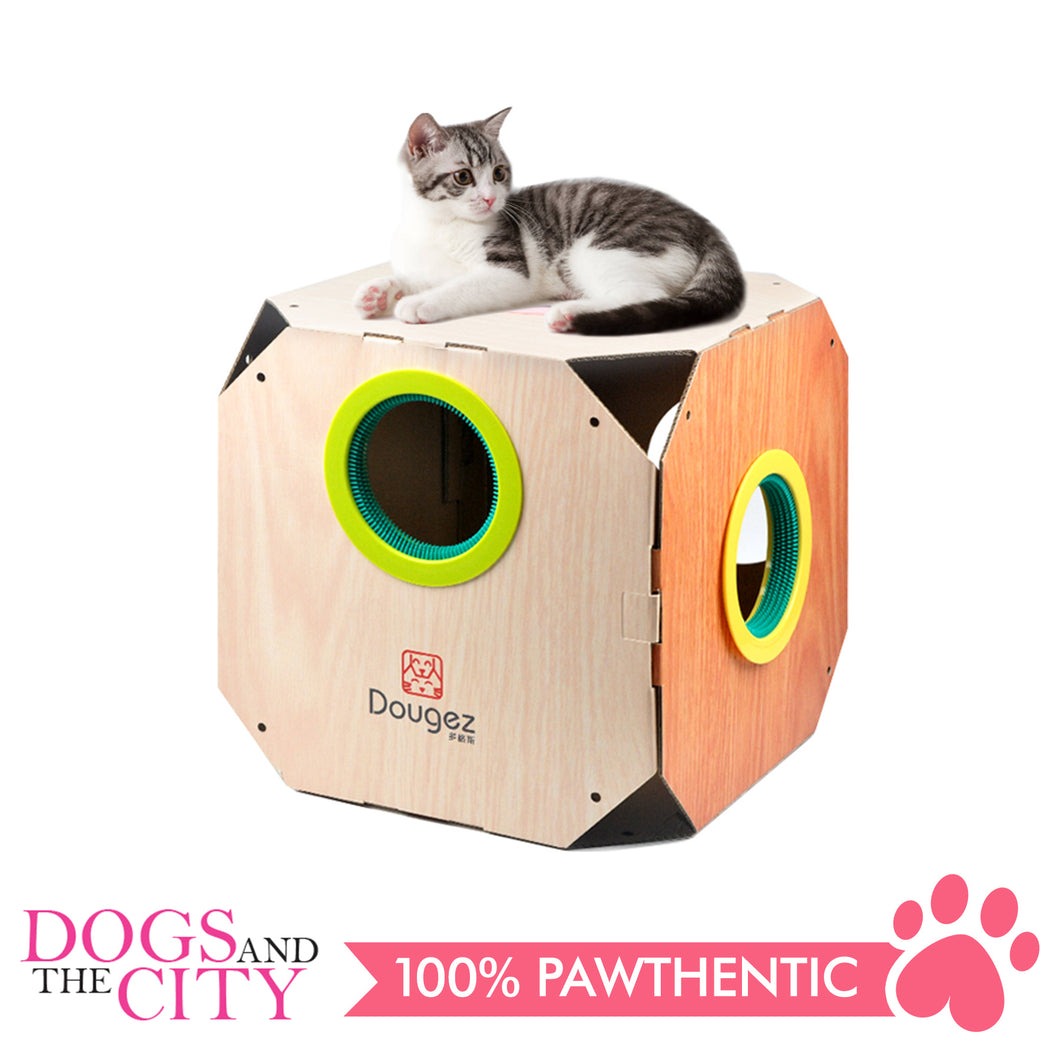 DGZ Portable Pet Nest DIY Carton Modern Cat House Furniture 38x38x38cm