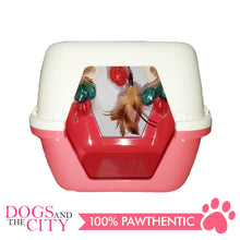 Load image into Gallery viewer, DGZ P1231 Square Cat House Furniture with Cat Toy 35x33x30cm