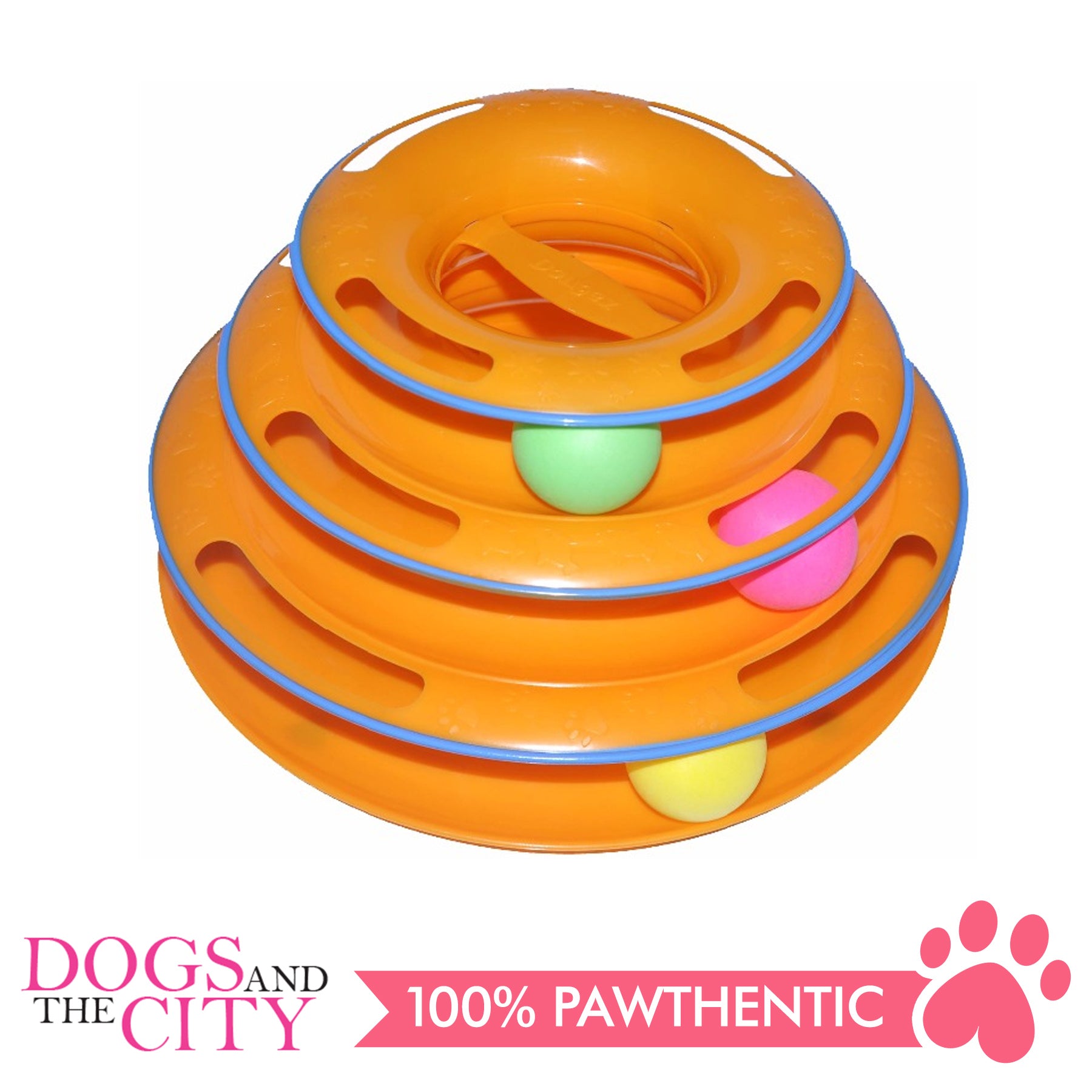 3 tier outlet cat toy