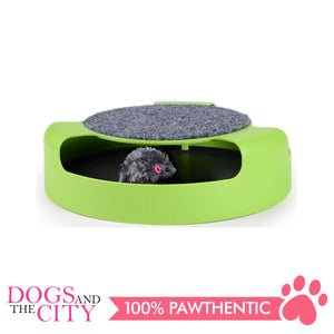 DGZ Green Cat Play Turntable Scratch Pad Cat Toy 25cm