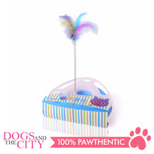 Load image into Gallery viewer, DGZ Triangle Feather Cat Play Plate 25cm