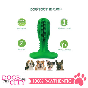DGZ Molar Natural Rubber Toothbrush Chew Toy Small for Dog 10x7cm