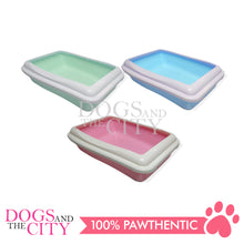 Load image into Gallery viewer, DGZ Cat Square Pastel Colored Litter Box (Without Shovel) 41x30x11.7cm