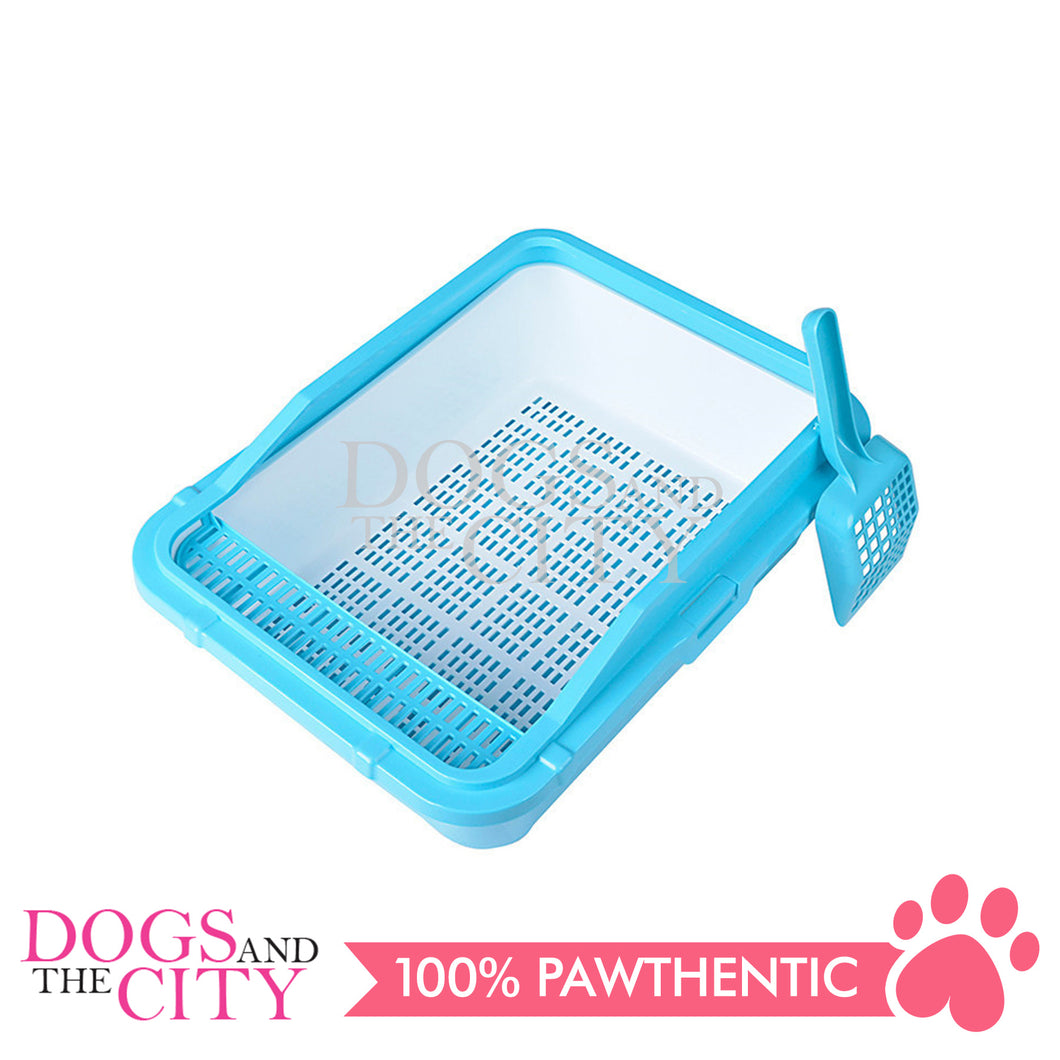DGZ Double Cat Litter Box with With Sifting Litter Box Net bottom Cover and Shovel 51x40x18cm