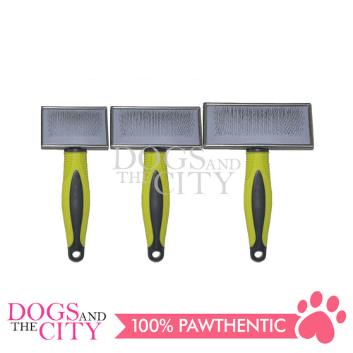 DGZ HE9504 Pet Slicker Pin Brush Large 12cm for Dog and Cat