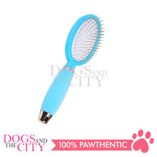 Load image into Gallery viewer, DGZ LG329 Single Brush with Silicone Handle Medium for Dog and Cat 12CM
