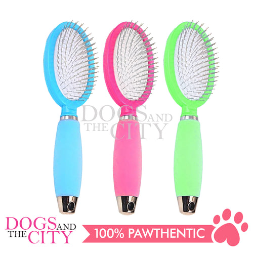 DGZ LG328 Single Brush with Silicone Handle SMALL for Dog and Cat 10CM