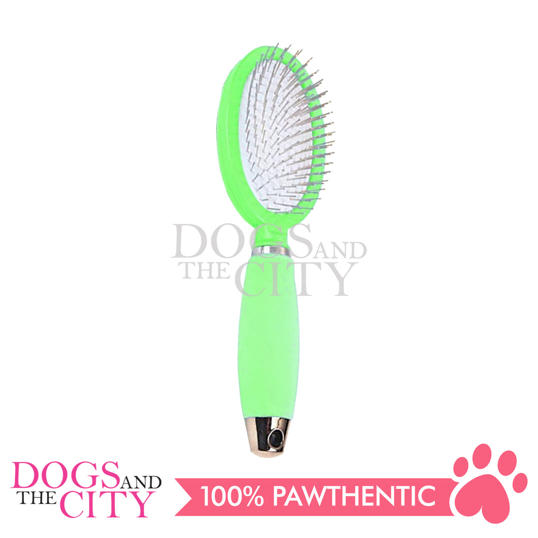DGZ LG329 Single Brush with Silicone Handle Medium for Dog and Cat 12CM