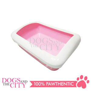 DGZ Cat Square Pastel Colored Litter Box (Without Shovel) 41x30x14cm