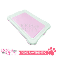 Load image into Gallery viewer, DGZ Pet Potty Train Pan Portable Indoor Outdoor Potty Holder SMALL for Dog and Puppy 49x32cm