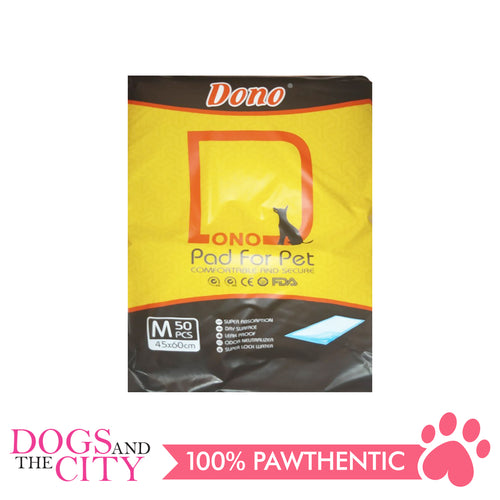 Dono Training Pads 45x60cm MEDIUM 50's - Dogs And The City Online