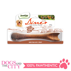 Dentalight 8247 8" Nutri Diner Tasty Chicken Dog Bone 220g - All Goodies for Your Pet