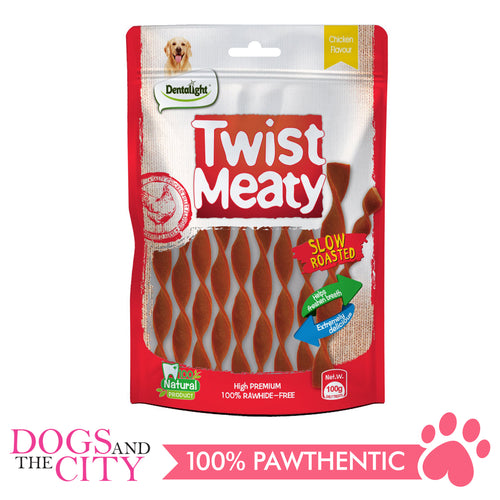 Dentalight 9497 Twisty Meaty Chicken Flavor Dog Treats 100g - Dogs And The City Online