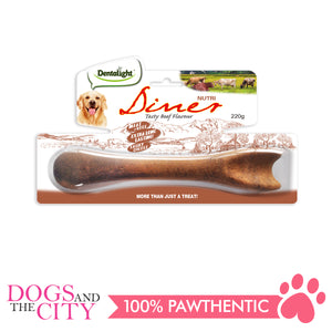 Dentalight 8254 Nutri Diner Tasty Beef Dog Bone 220g - All Goodies for Your Pet