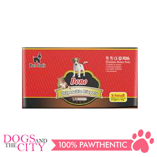 Dono Disposable Diaper Extra Small (18 pieces per pack) - Dogs And The City Online