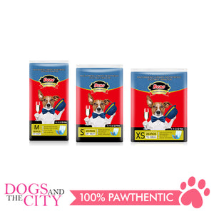 Dono Disposable Dog Diapers Male-Denim Style SMALL (22PCS) - Dogs And The City Online