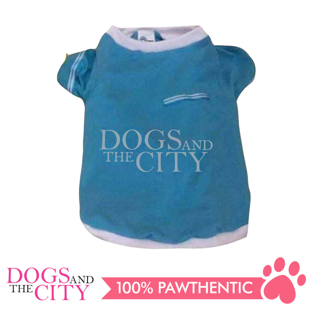 ODRA Pet T-Shirt w/Sleeve with Stripes on the side for Dog and Cat
