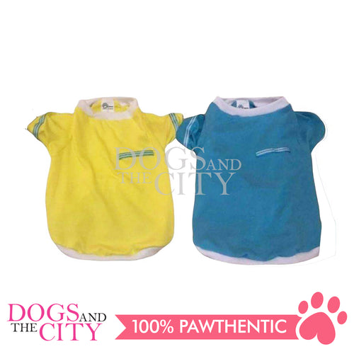 ODRA Pet T-Shirt w/Sleeve with Stripes on the side for Dog and Cat
