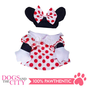 ODRA Mickey and Minnie Front Pet Costume for Dog and Cat