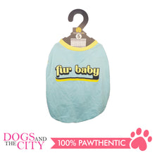 Load image into Gallery viewer, DOGGIESTAR Pet T-shirt Fur Baby Pastel Blue Dog Clothes