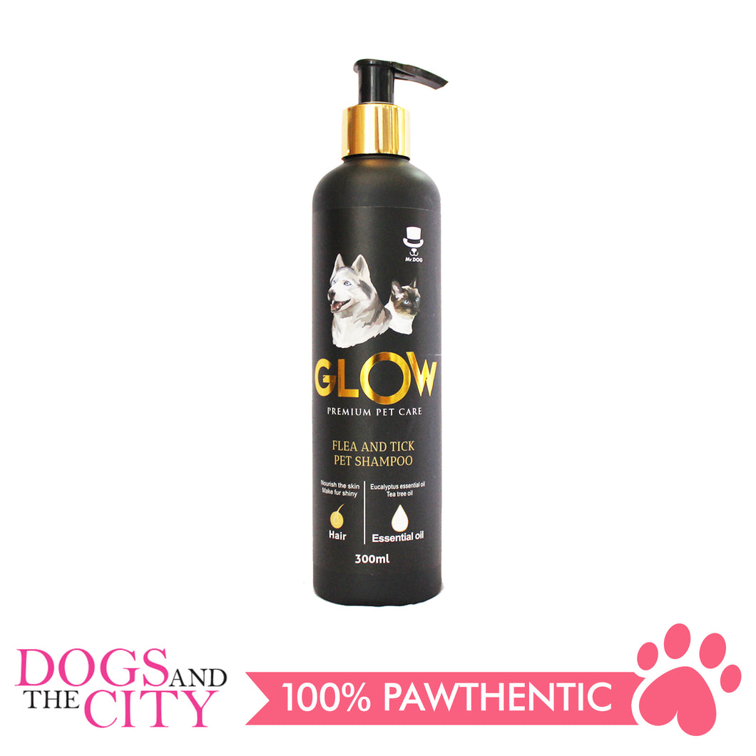Glow D007 Flea and Tick Pet Shampoo for Dog And Cat 300ml