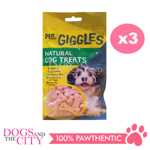 Mr. Giggles GPP092202 Biscuit Pink Milk 60G 3(Packs) Dog Treats