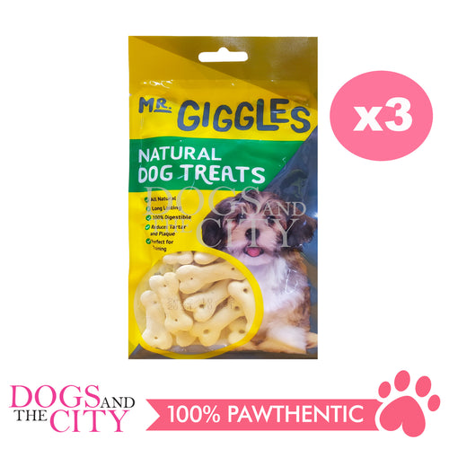 Mr. Giggles GPP092203 Biscuit Yellow Milk 60G 3(Packs) Dog Treats