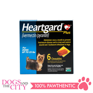 Heartgard Plus Chewable Tablets for Dogs, up to 11kg (6 chewables)
