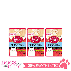 CIAO IC-202  Tuna (MAGURO) and Chicken Fillet Topping Shirasu Cat Treat 40g (3 Packs)