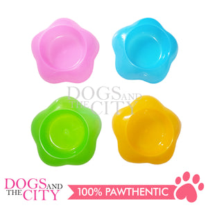 JX BO532 Colored Star-Shaped Pet Plastic Dog Bowl 16cm Small