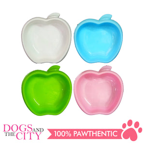 JX 535 Plastic Bowl Apple Shape 15cm - All Goodies for Your Pet