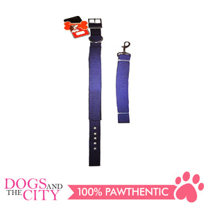 JX 3.2cm Pet Collar and Leash For Large Breed Dogs