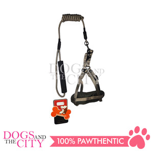 JX HJLH2001 1.0cm Pet Adjustable Harness with 0.6cm Round Leash Control for Small Dog and Cat