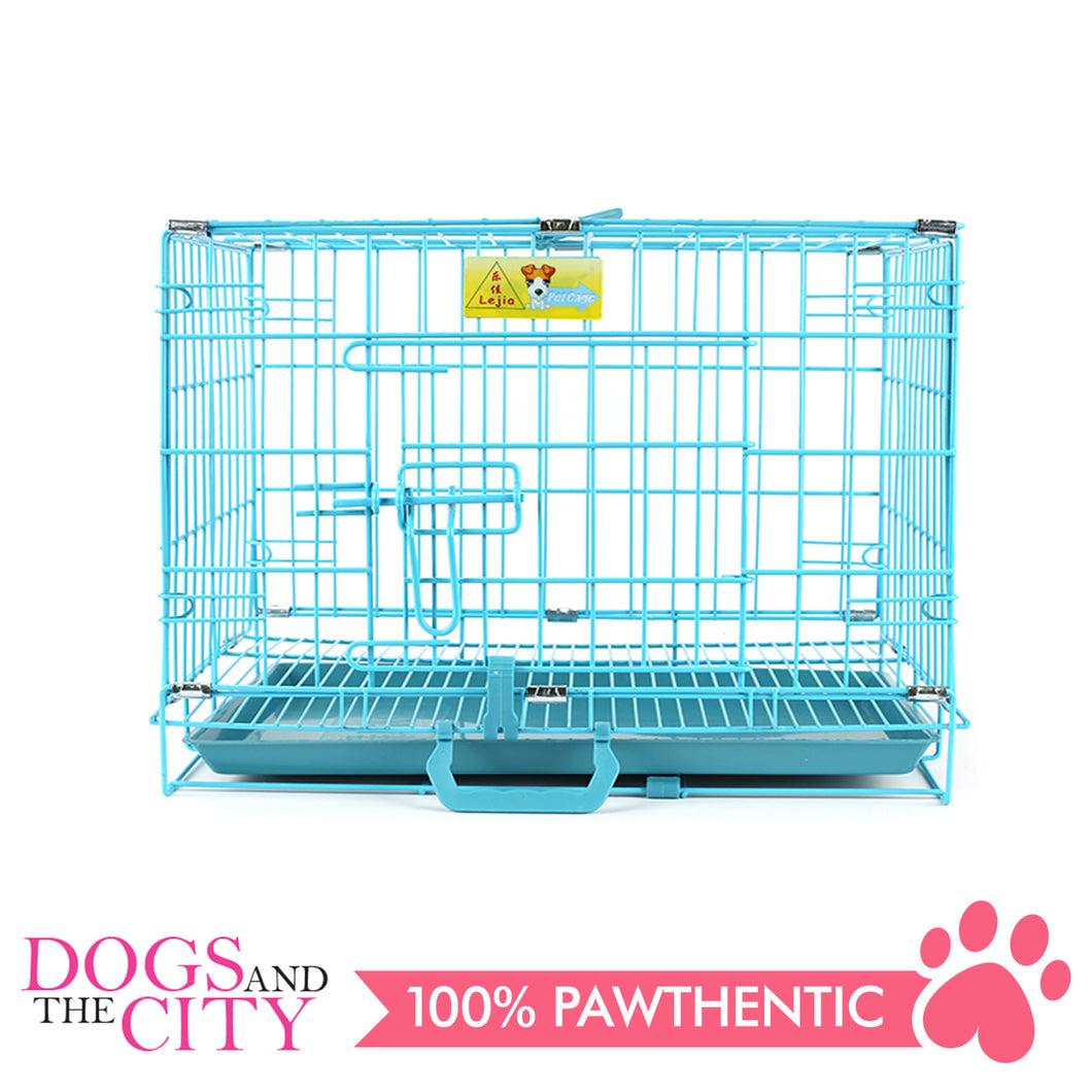 JX D217MA Foldable Pet Cage 91x57x67cm Size 4 Blue - All Goodies for Your Pet