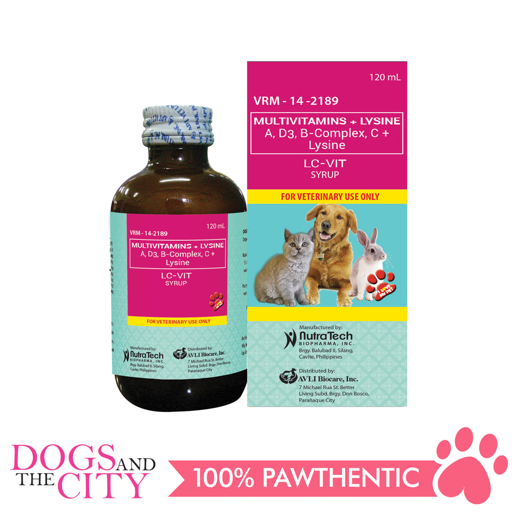 LC Vit Multivitamins Syrup 120 ml - Dogs And The City Online