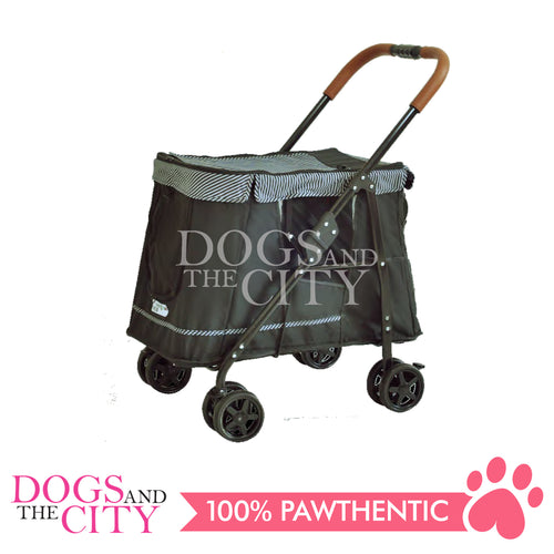 WM LD007M 4 Wheels Foldable Pet Stroller up to 55lbs for Dog and Cat