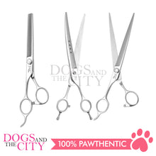 Load image into Gallery viewer, SHARK TEETH 4 Star Series Professional Pet Grooming Scissors Dog Shears Curved