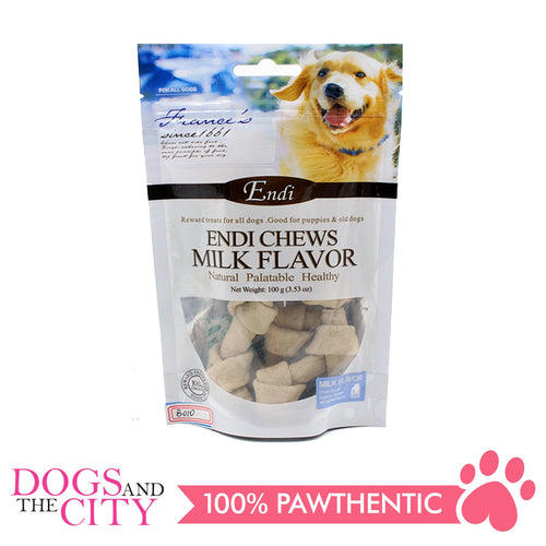 Endi M001 Meaty Knotted Bone Milk Flavor Small 100G - All Goodies for Your Pet