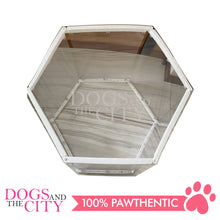 Load image into Gallery viewer, M-BABY Patented Transparent Modern ACRYLIC Pet Playpen Portable Model 66CM high 6 Panels for Dog and Cat