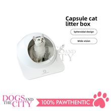 Load image into Gallery viewer, MRCT Modern Cat Litter Box Space Capsule Dome Style Large 52.5x46x36cm