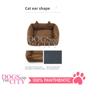 MRCT Cat with Ear Design Pet Bed (Brown) for Dog and Cat