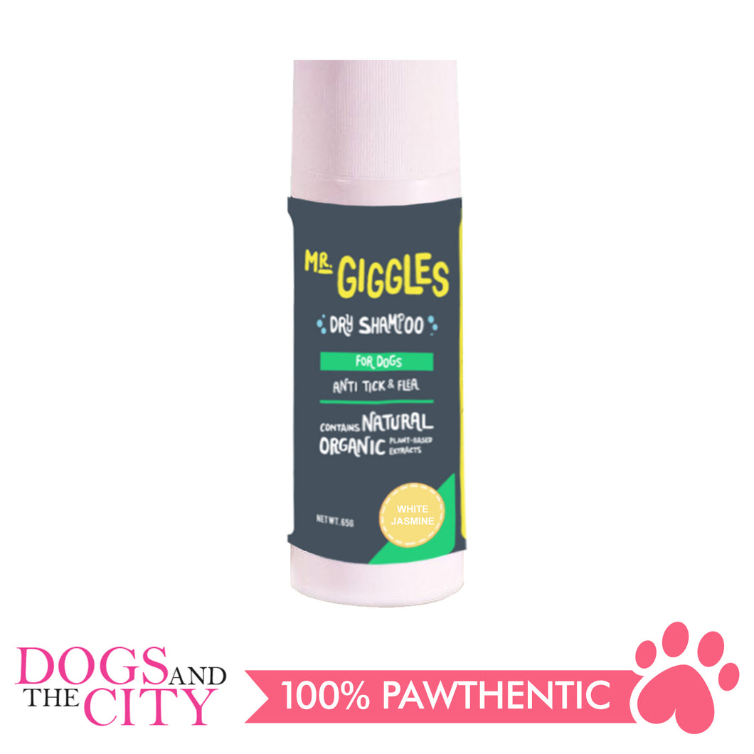 Mr. Giggles Dry Dog Shampoo Powder White Jasmine 65g