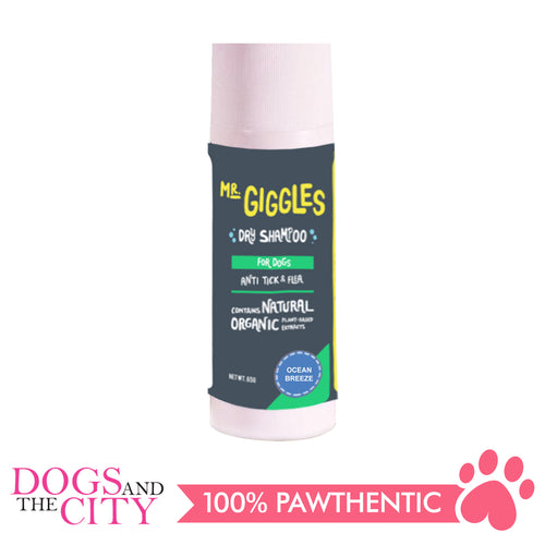 Mr. Giggles Dry Dog Shampoo Powder Ocean Breeze 65g