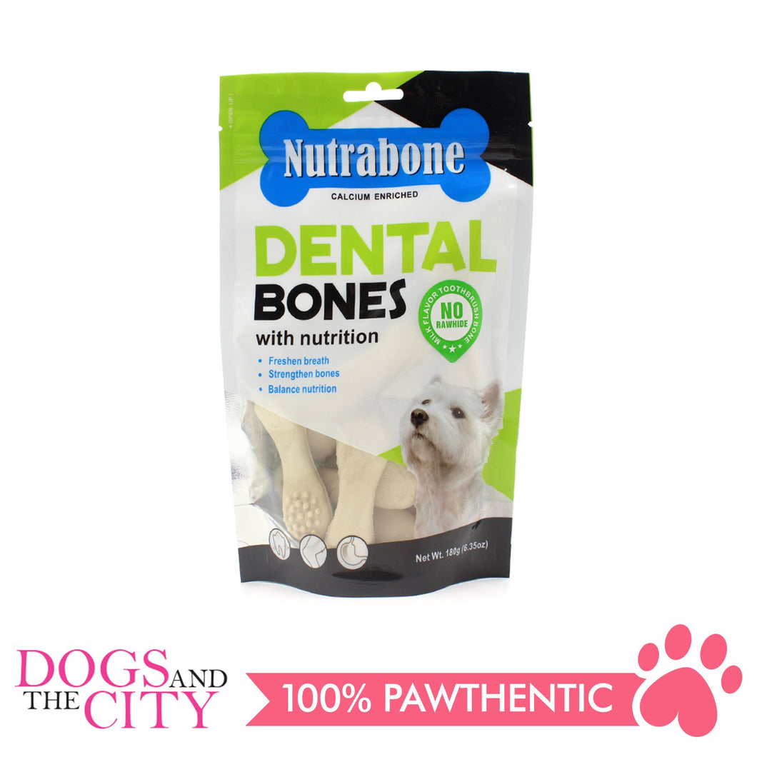 Nutrabone U001 Dental Bone Milk Flavor Toothbrush 180g - All Goodies for Your Pet