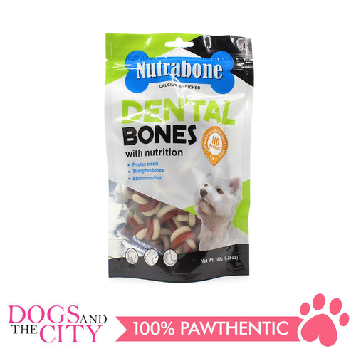 Nutrabone U003 Dental Bone Chicken Flavor Dual 180g - All Goodies for Your Pet