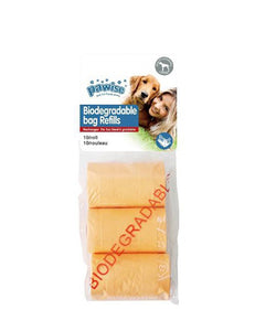 Pawise 11585 Pet Biodegradable Poop Bag 3pcs Refill - Dogs And The City Online