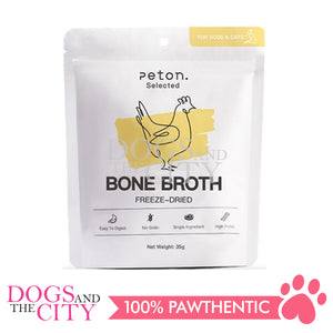 Peton Selected Freeze Dried BONE BROTH Pet Treats for Dog and Cat 30g 35g
