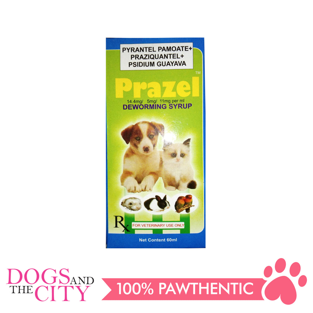 Prazel Deworming Syrup 60mL - All Goodies for Your Pet