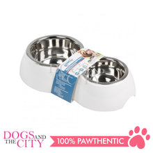 Load image into Gallery viewer, PAWISE 11034 Melamine Double Bowl w/Stainless Steel 350ml and 750ml